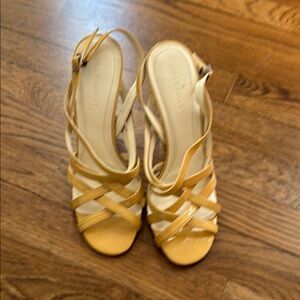 Jill Stuart Yellow Strappy Women's Sandals